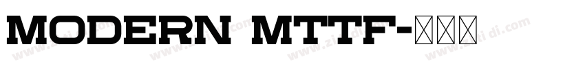 Modern Mttf字体转换